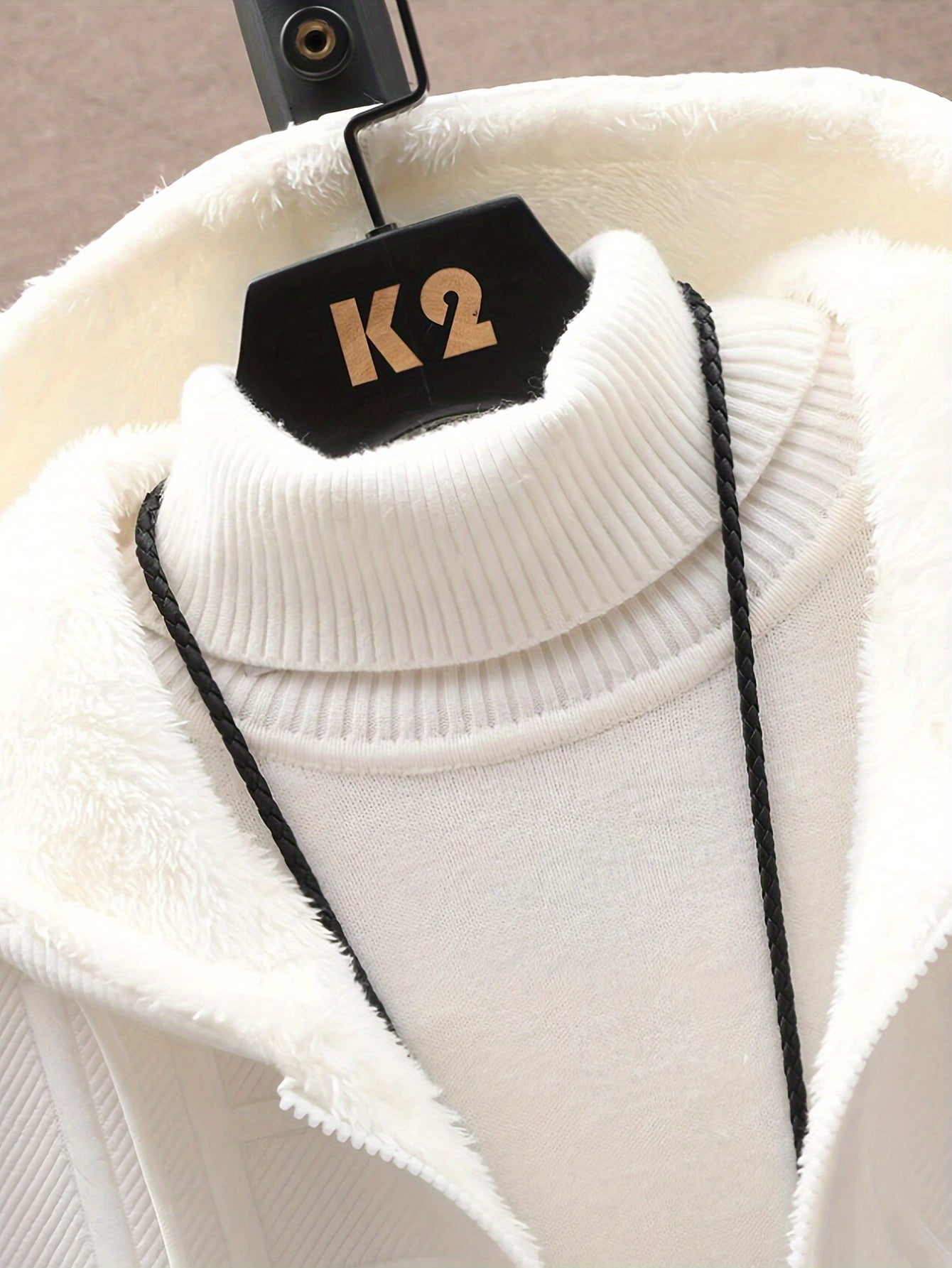 Mens Casual Full-Zip Hoodie with Plush Lining - Stylish Letter Print Jacket for FallWinter Streetwear - ZOOMNSTORE