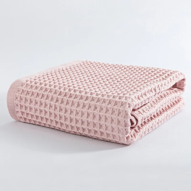 2/4 Pcs 100% Cotton Bath Towel Set for Adult Children High Quality Waffle Towel Soft Highly Absorbent Home Bathroom Washcloth - ZOOMNSTORE