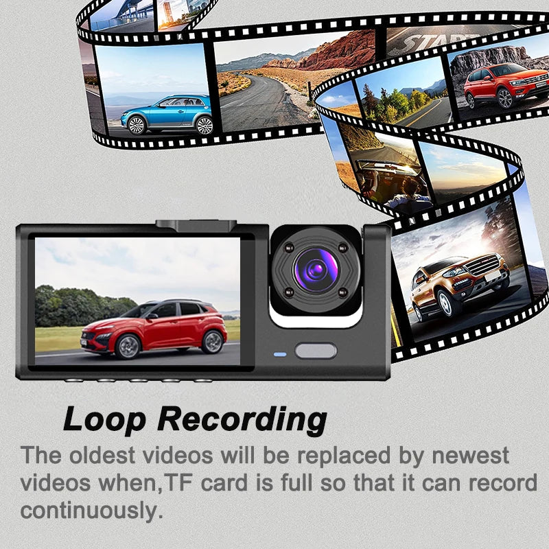1080P Dash Cam - Car DVR with Optional Rear Camera Night Vision - ZOOMNSTORE