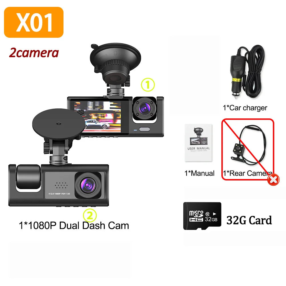 1080P Dash Cam - Car DVR with Optional Rear Camera Night Vision - ZOOMNSTORE