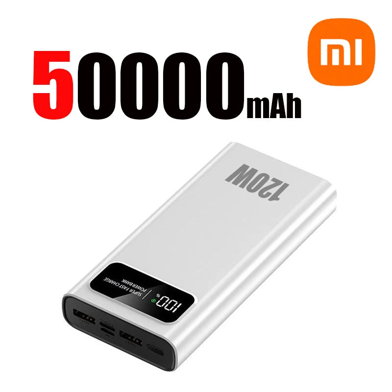 Xiaomi 120W Super Fast Charging 200000mAh High Capacity Power Bank Battery Digital Display Power Bank For Iphone Samsung Huawei - ZOOMNSTORE