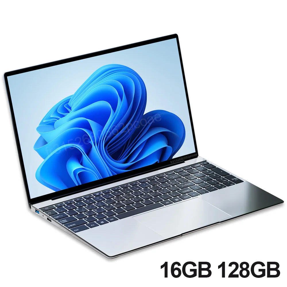 NEW 15.6" Ultra Slim Laptop 16GB RAM 2TB SSD Intel N3700 Notebook Gamer 1920*1080 Display Office Study Computer PC Windows11 Pro - ZOOMNSTORE