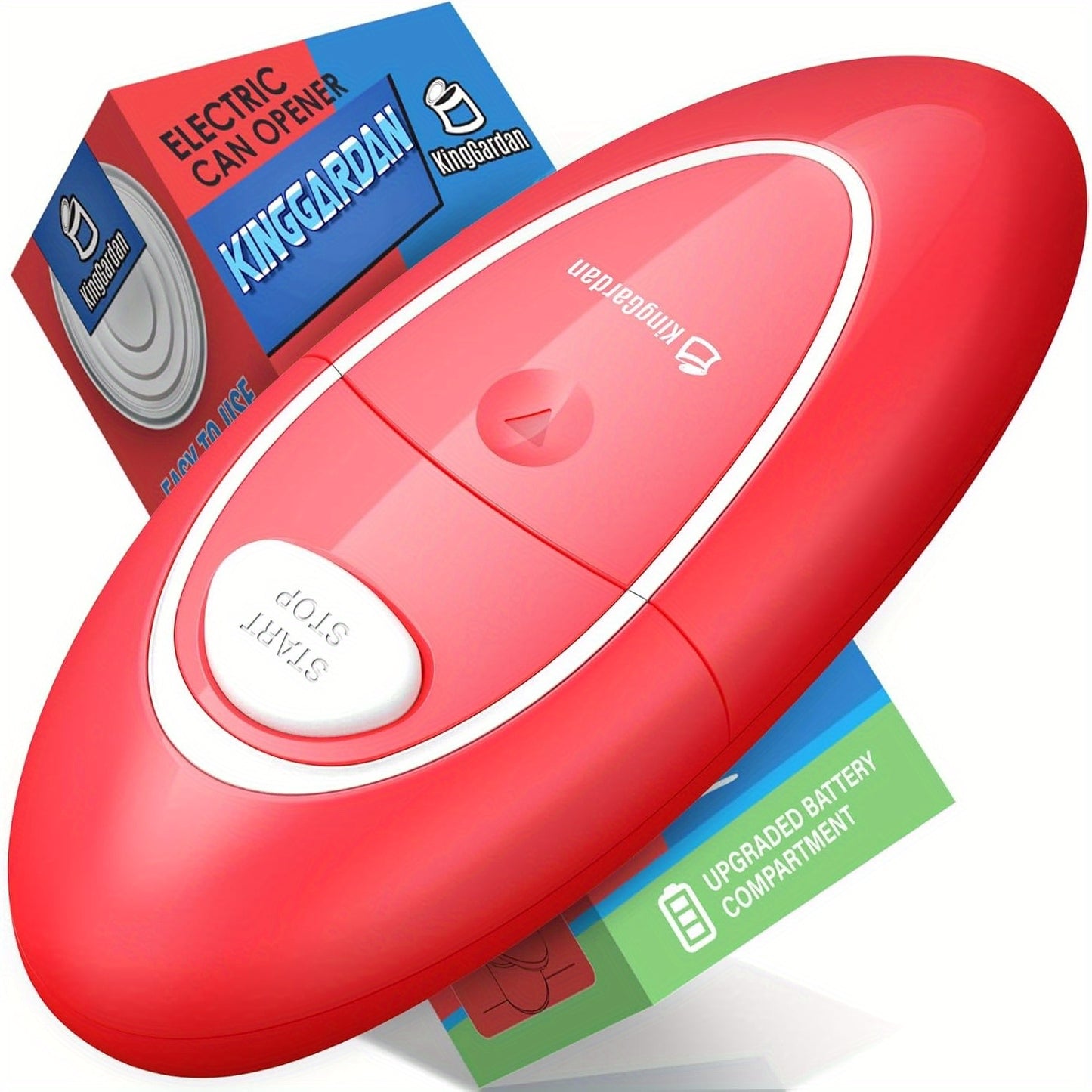 One-Touch Electric Can Opener - Battery Operated Smooth Edge Design for Easy Use Ideal Kitchen Gadget for Seniors and Those with Arthritis Black - ZOOMNSTORE
