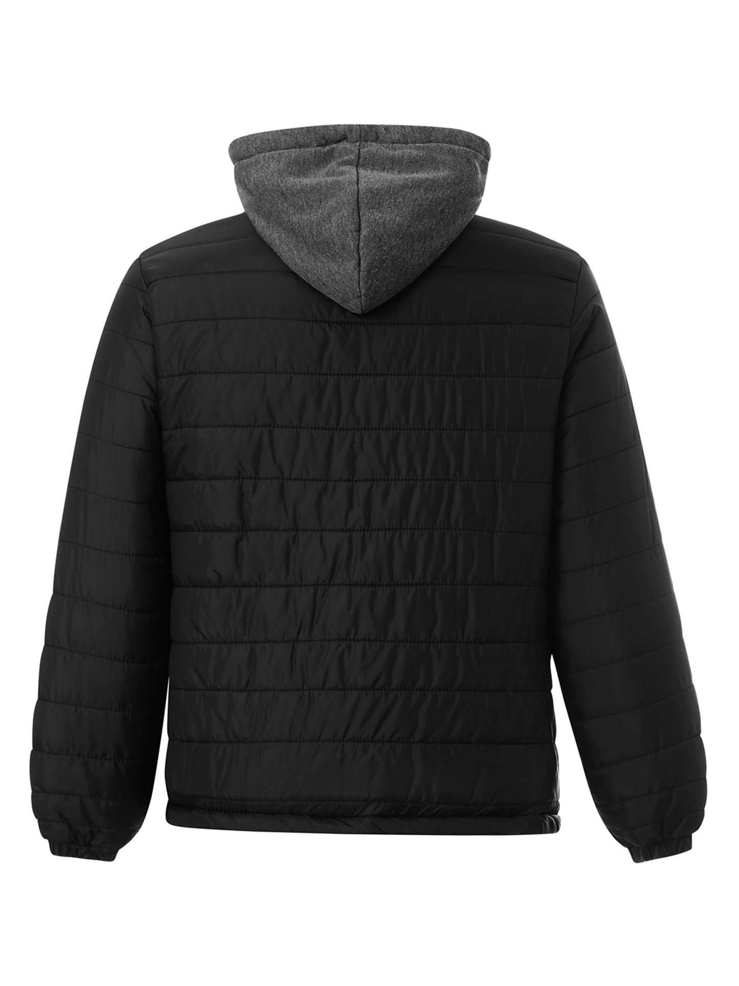Mens Hooded Zip-Up Jacket - Winter Outerwear with Pockets in 5 Colors - ZOOMNSTORE