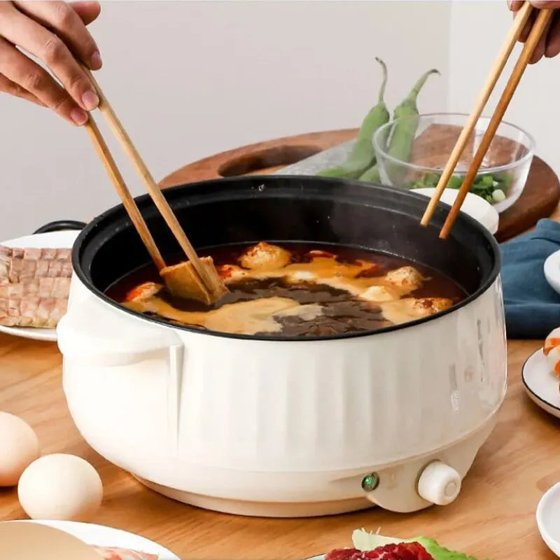 220V Electric Multi Cooker - Non-Stick Hot Pot Rice Cooker for 1-2 People - ZOOMNSTORE