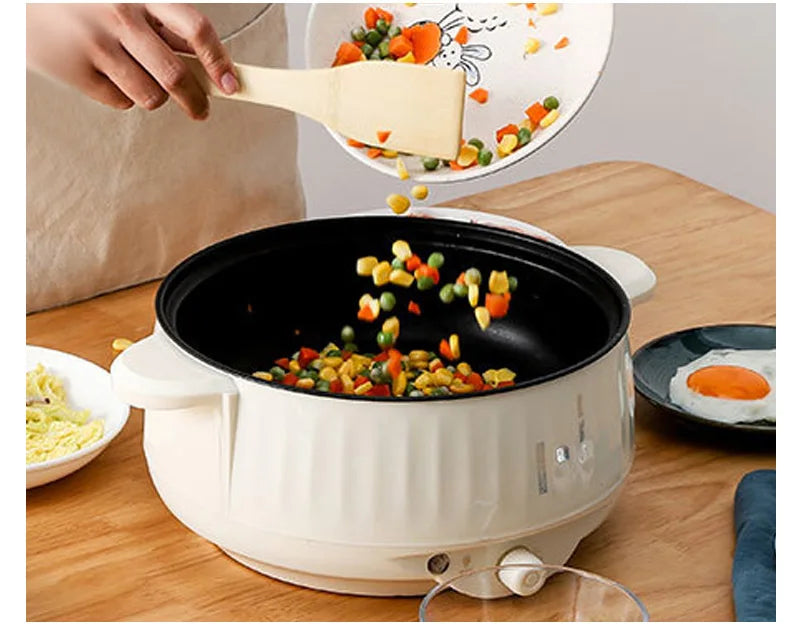 220V Electric Multi Cooker - Non-Stick Hot Pot Rice Cooker for 1-2 People - ZOOMNSTORE