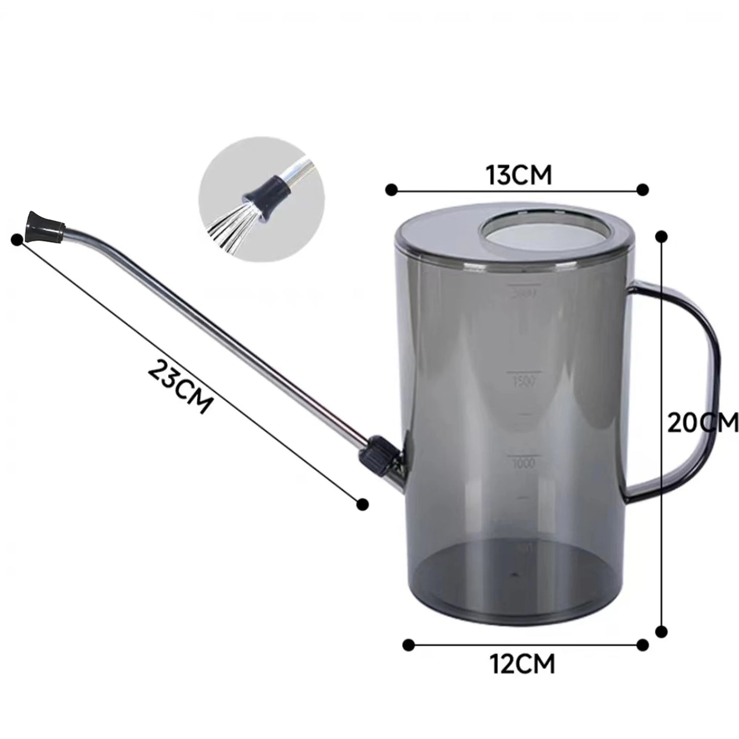 2L Watering Can – Long Spout Garden Pot for Indoor & Outdoor Plants - ZOOMNSTORE