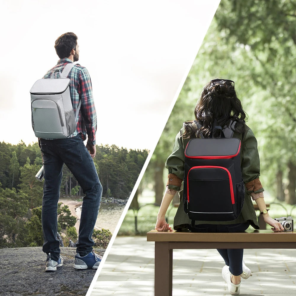 30L Insulated Cooler Backpack - Leakproof Lunch Bag for Camping Hiking Picnics Beach - ZOOMNSTORE