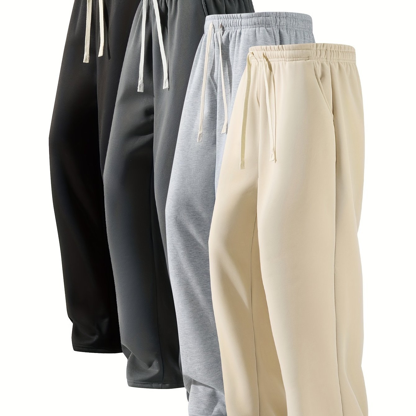 Casual Drawstring Pants - Breathable Loose Fit Trousers for Outdoor Sports Home Wear - ZOOMNSTORE