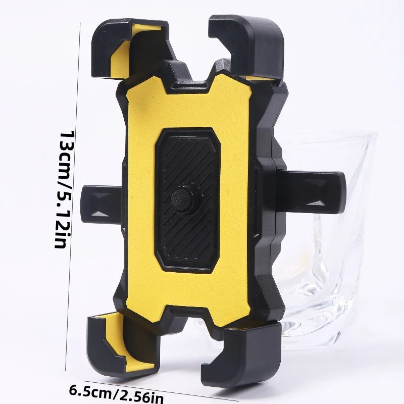 2PCS 360° Rotatable & Adjustable Bike/Motorcycle Phone Mount - Shockproof, Anti-Slip Holder For phone, - Durable Abs Material - ZOOMNSTORE