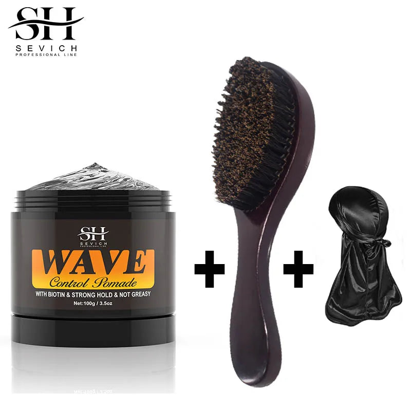 Curly Hair Cream Wave Kit - Oil-Based Pomade for 360 Waves and African Braids - ZOOMNSTORE