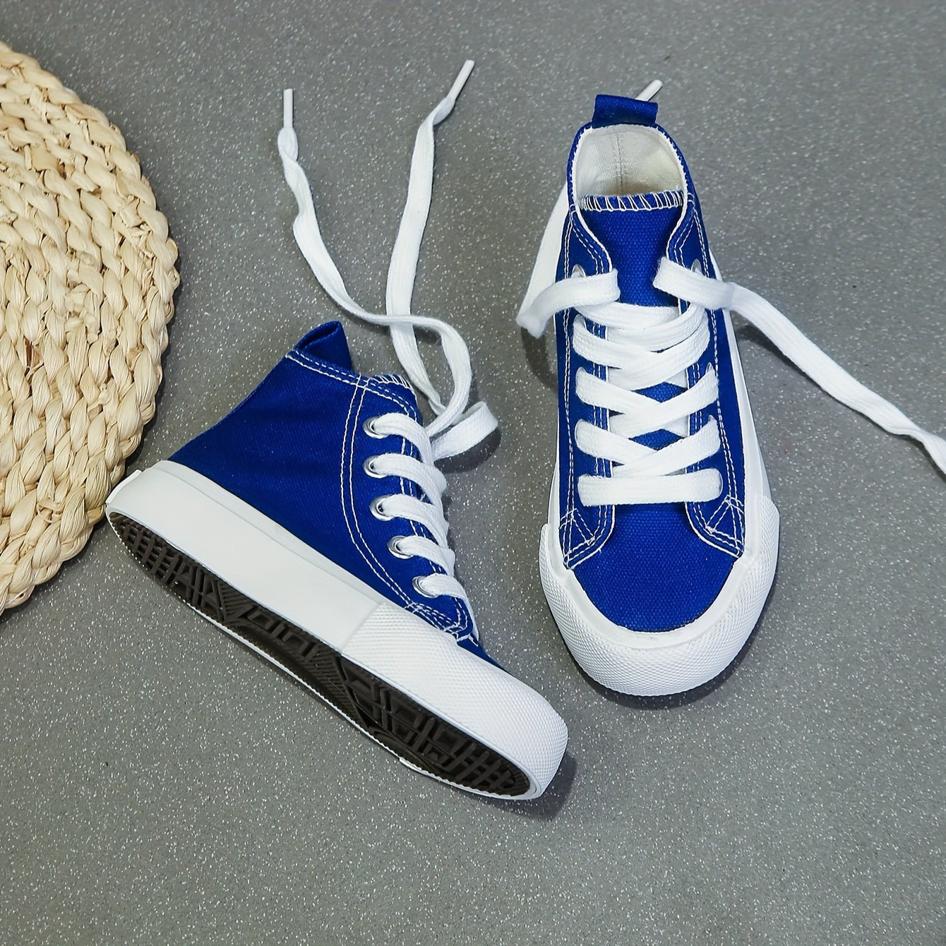 Unisex Mid-Top Canvas Sneakers - Casual Skate Shoes for Kids - ZOOMNSTORE