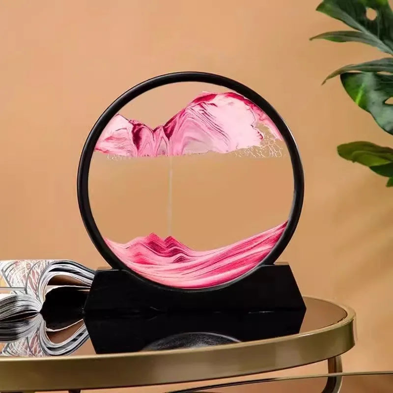 3D Quicksand Hourglass Art - Deep Sea Sandscape Picture for Home or Office Decor - ZOOMNSTORE