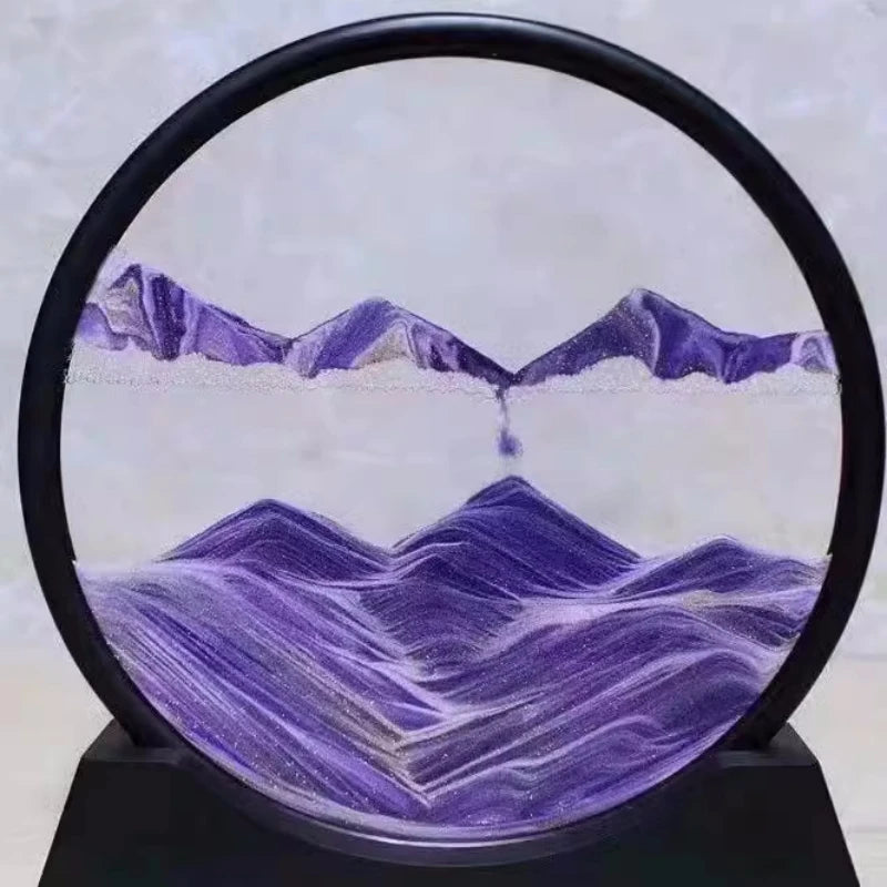3D Quicksand Hourglass Art - Deep Sea Sandscape Picture for Home or Office Decor - ZOOMNSTORE