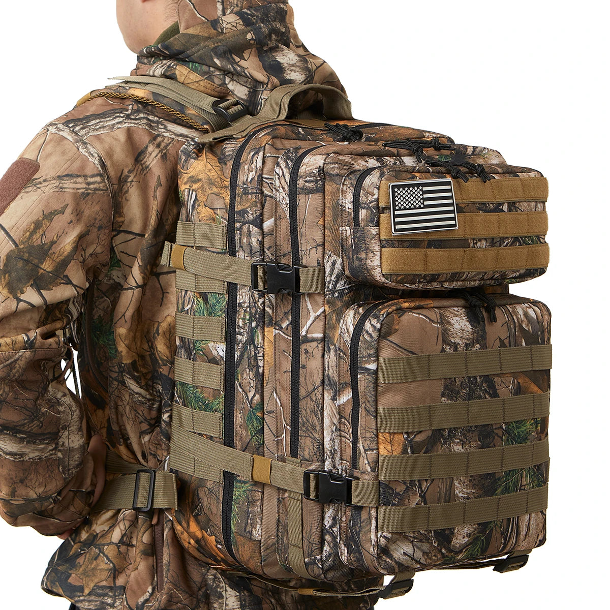 45L Tactical Backpack - Large Capacity Outdoor Hiking Camping Bag for Men Women - ZOOMNSTORE