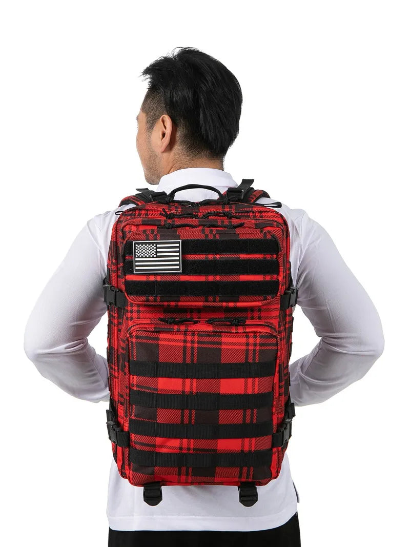 45L Tactical Backpack - Large Capacity Outdoor Hiking Camping Bag for Men Women - ZOOMNSTORE
