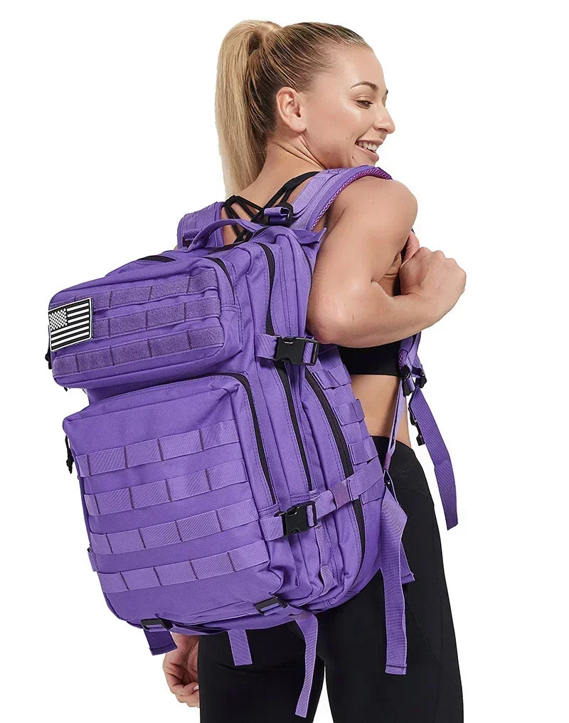 45L Tactical Backpack - Large Capacity Outdoor Hiking Camping Bag for Men Women - ZOOMNSTORE