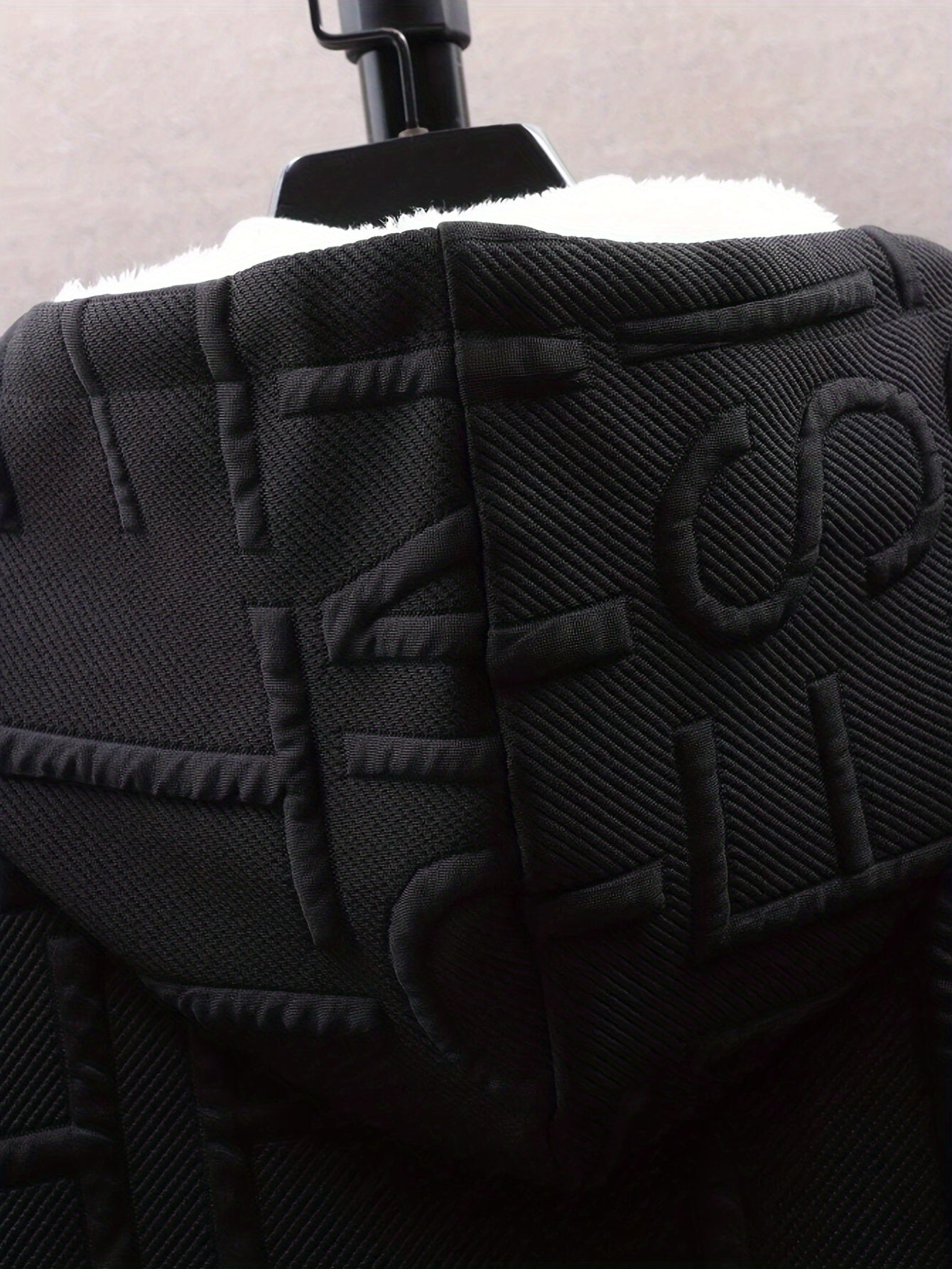 Mens Casual Full-Zip Hoodie with Plush Lining - Stylish Letter Print Jacket for FallWinter Streetwear - ZOOMNSTORE