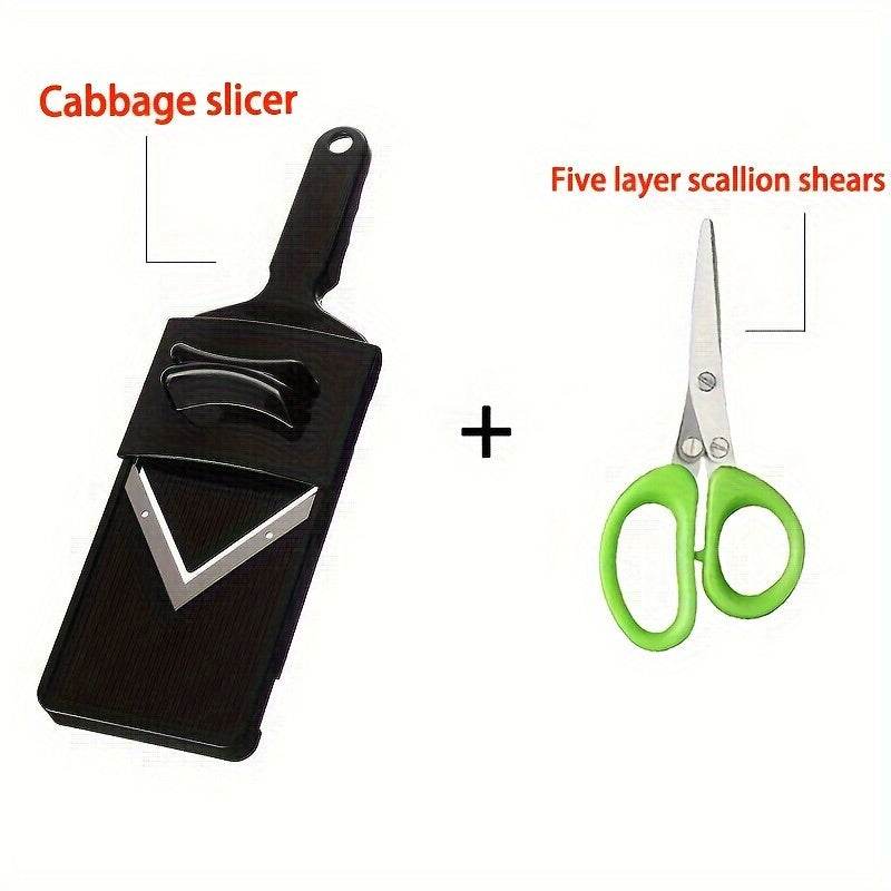 Cabbage Grater Slicer - Multi-Purpose Vegetable Shredding Tool for Quick Meal Prep - ZOOMNSTORE