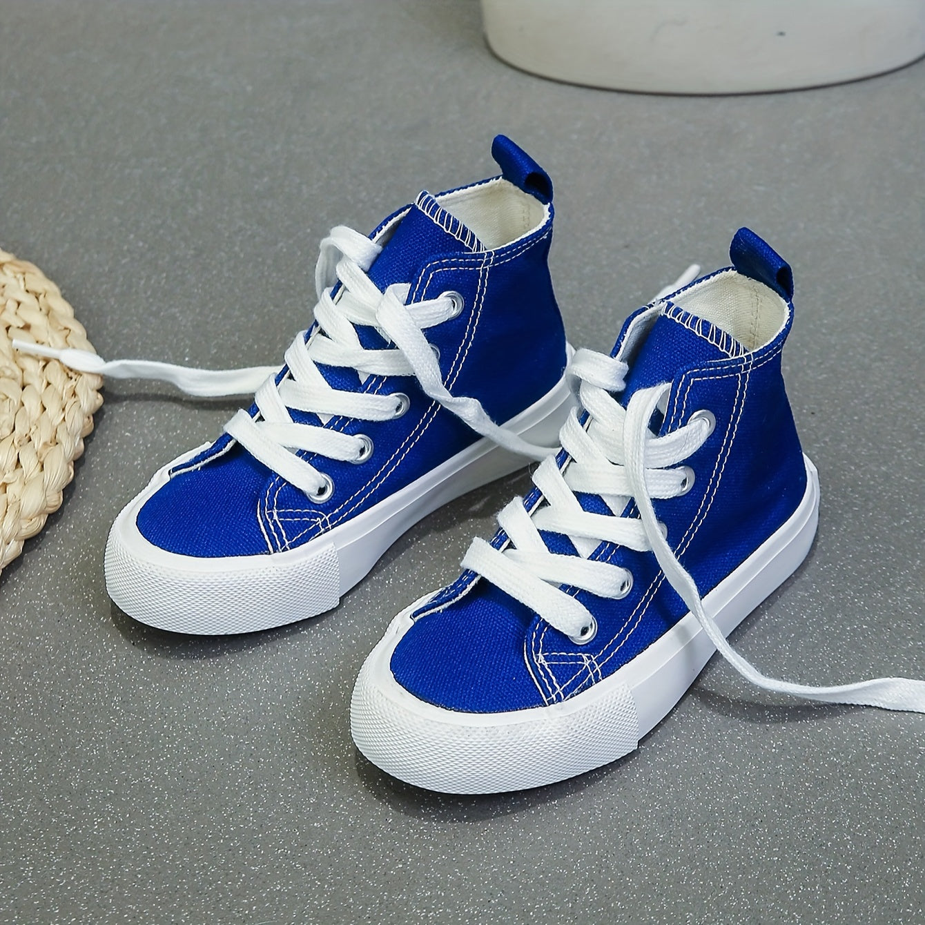 Unisex Mid-Top Canvas Sneakers - Casual Skate Shoes for Kids - ZOOMNSTORE