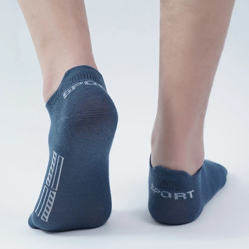6 Pairs Unisex Breathable Polyester Ankle Socks, Extra Low Cut, Soft Elastic Summer Casual Socks for Adults, Without Battery - ZOOMNSTORE