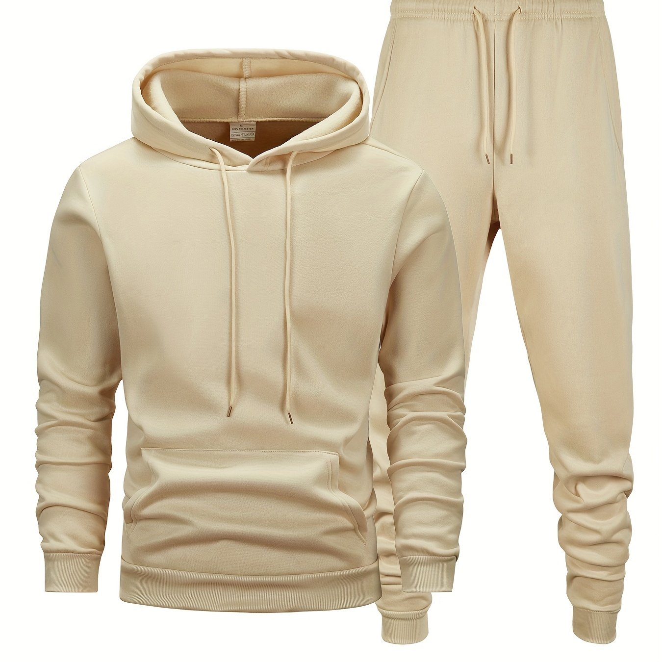 Mens Athletic Hoodie and Jogger Set - Casual Activewear with Pockets - ZOOMNSTORE