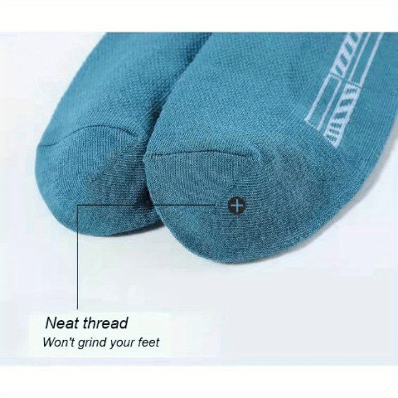 6 Pairs Unisex Breathable Polyester Ankle Socks, Extra Low Cut, Soft Elastic Summer Casual Socks for Adults, Without Battery - ZOOMNSTORE