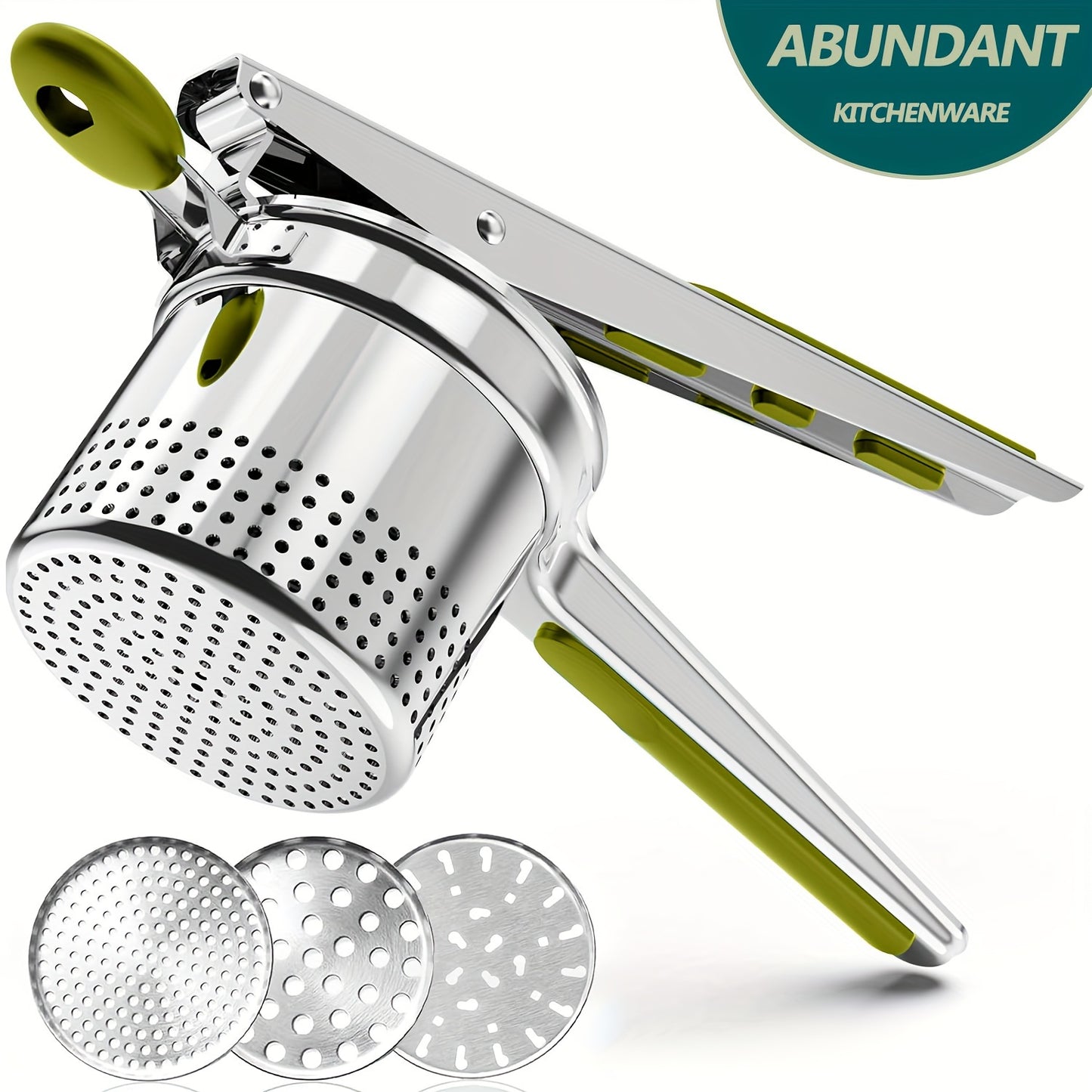 Large Silicone Potato Masher with Side Hole 15oz Efficient Grinder Anti-Slip Handle - ZOOMNSTORE
