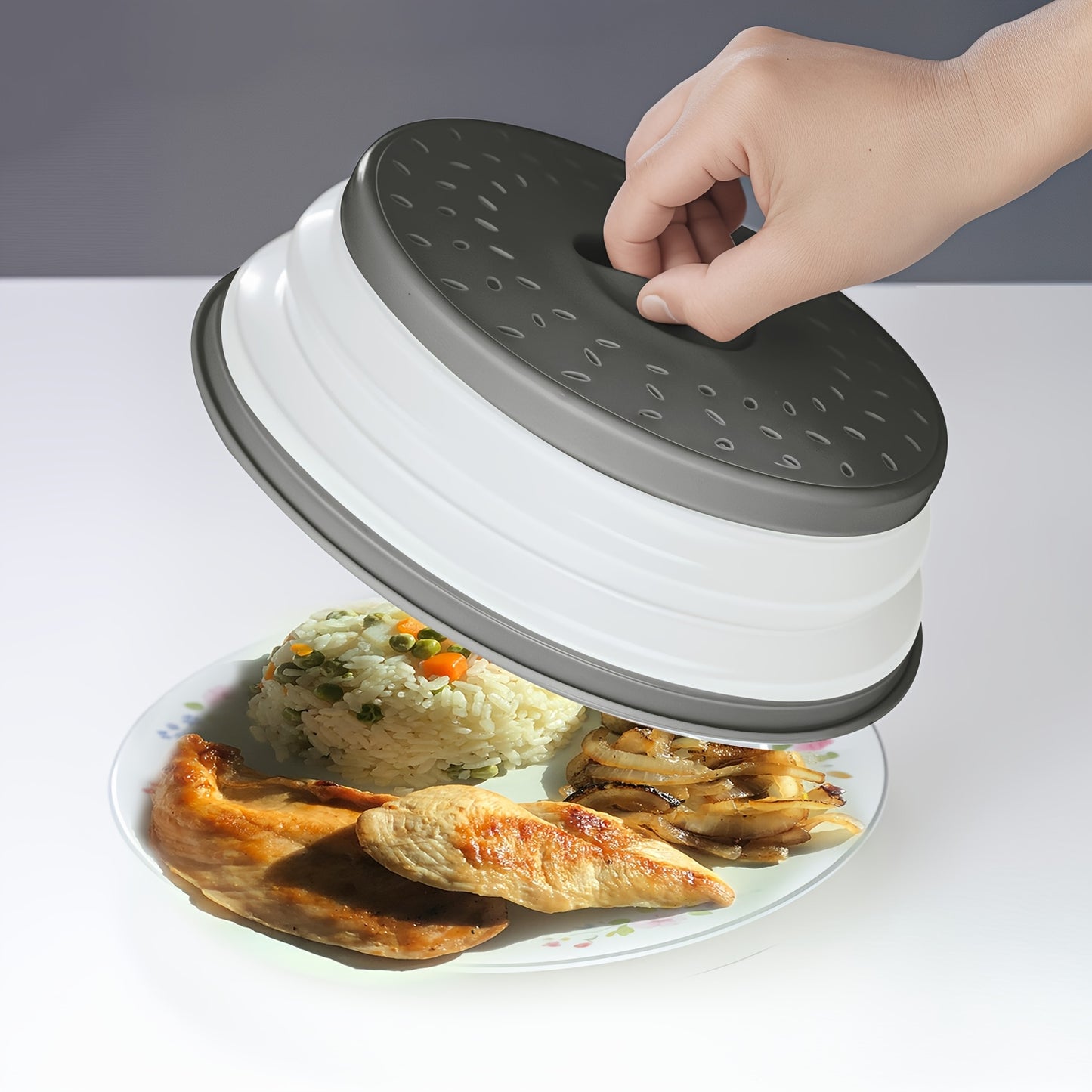 Foldable Microwave Lid - Kitchen Tool for Food Reheating and Meal Prep - ZOOMNSTORE
