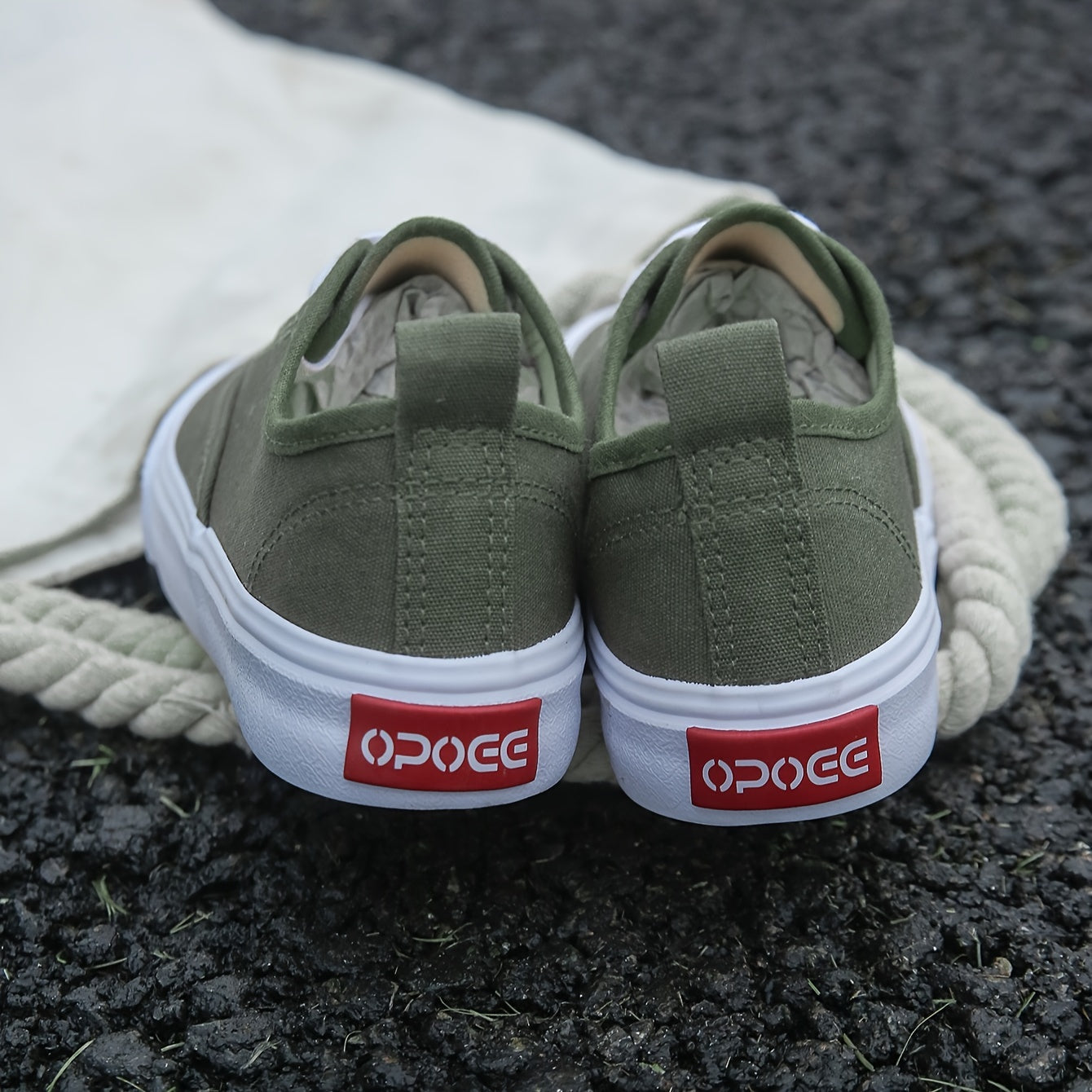 Kids Low Top White Canvas Sneakers - Lace Up Casual Shoes - ZOOMNSTORE