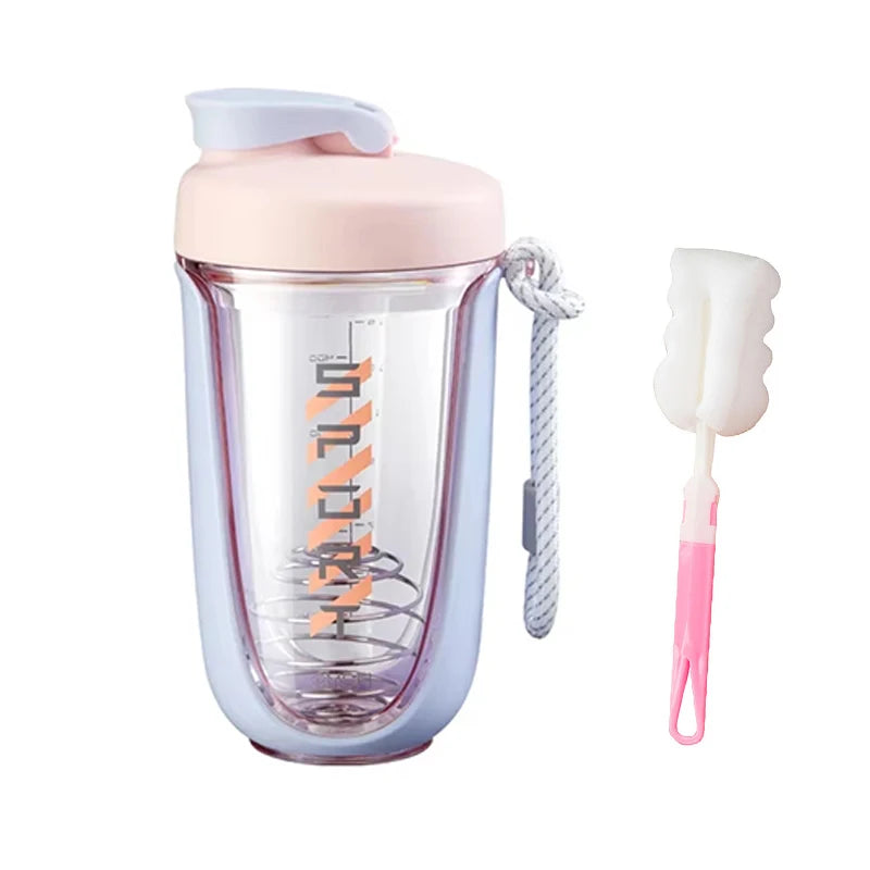 Protein Shaker Bottle Dual Mixing Technology with Shaker Balls for Protein Mixes Fitness Workout Sports Shaker Cups