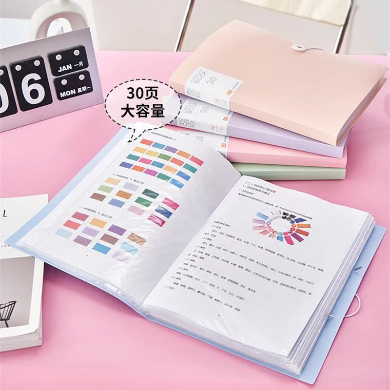 A4 Display Book - 3060 Pages Transparent File Organizer for Office School Supplies - ZOOMNSTORE