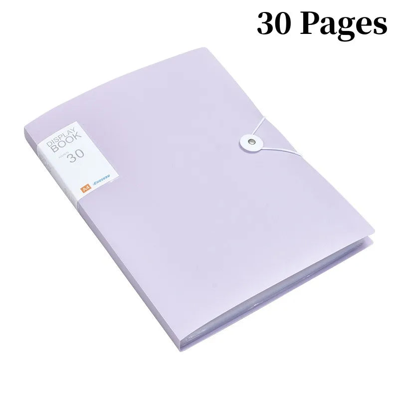 A4 Display Book - 3060 Pages Transparent File Organizer for Office School Supplies - ZOOMNSTORE