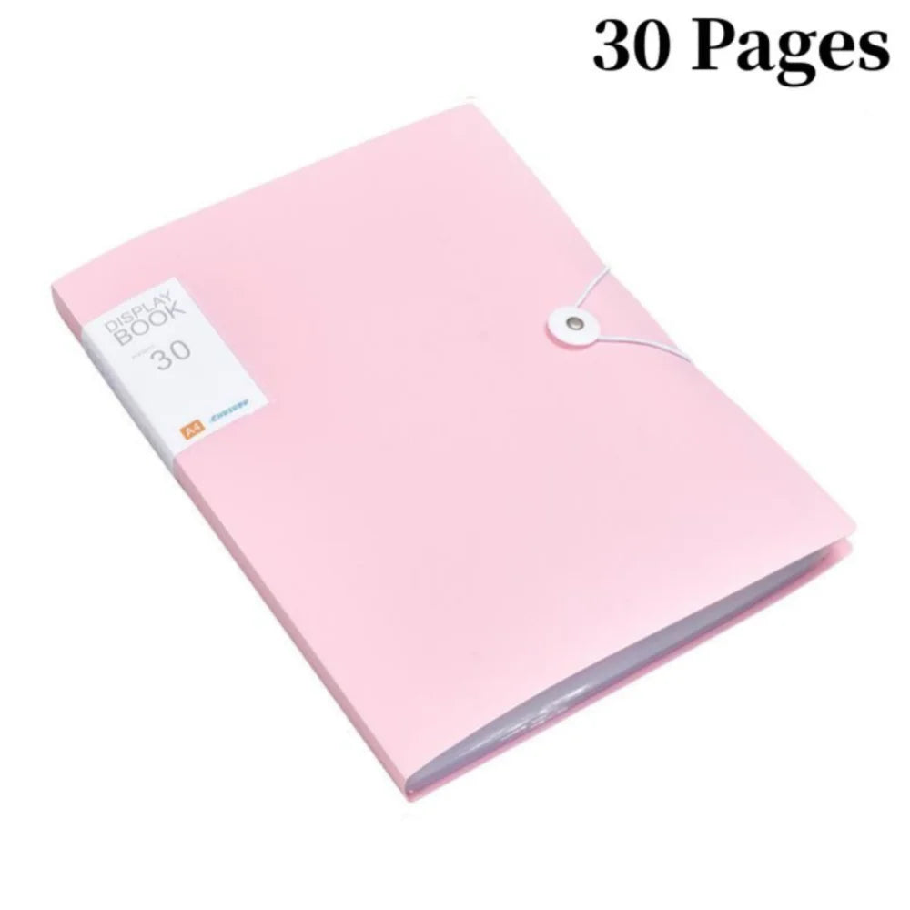 A4 Display Book - 3060 Pages Transparent File Organizer for Office School Supplies - ZOOMNSTORE