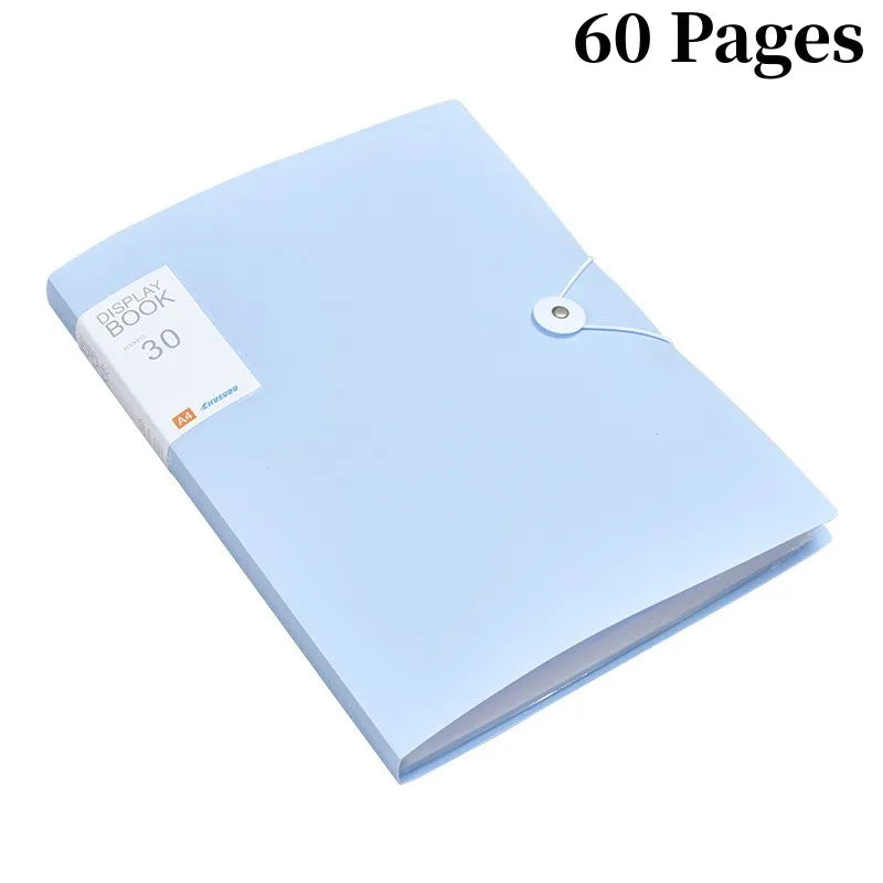 A4 Display Book - 3060 Pages Transparent File Organizer for Office School Supplies - ZOOMNSTORE