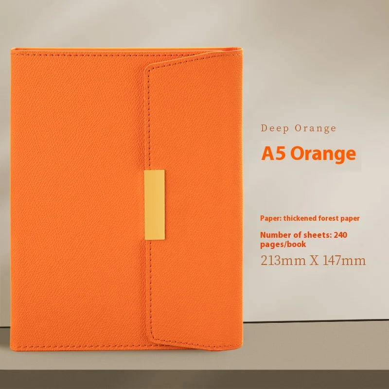 A5 Leather Notebook – Thickened Retro PU Leather Journal With Classic Travel Diary - ZOOMNSTORE