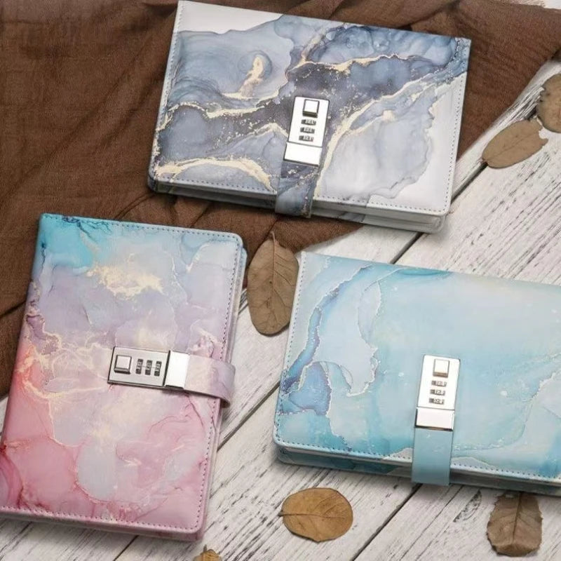 A5 Lockable Fashion Password Journal - Creative Student Notebook - ZOOMNSTORE