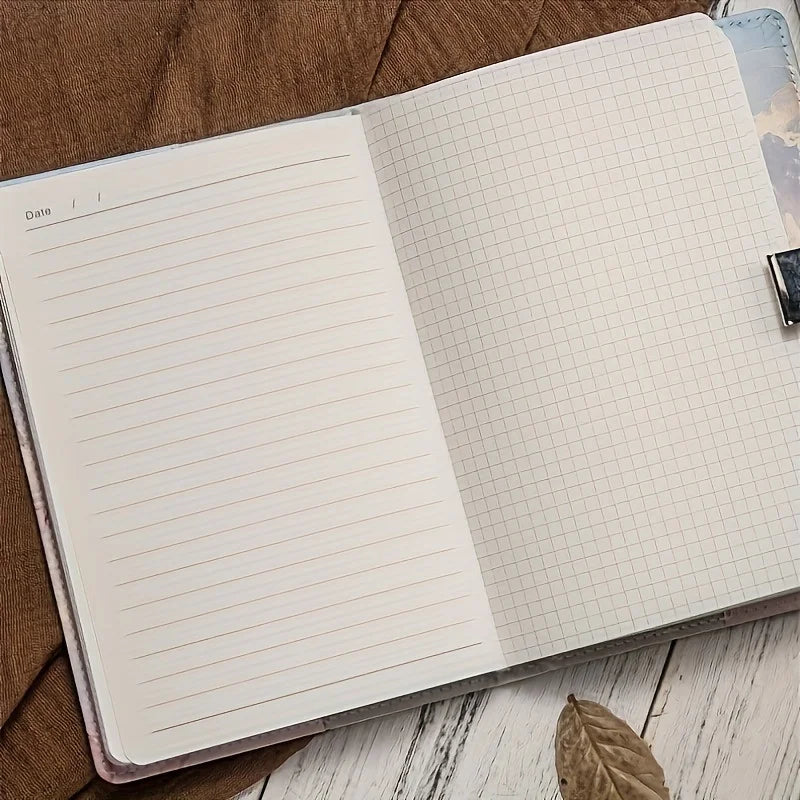 A5 Lockable Fashion Password Journal - Creative Student Notebook - ZOOMNSTORE