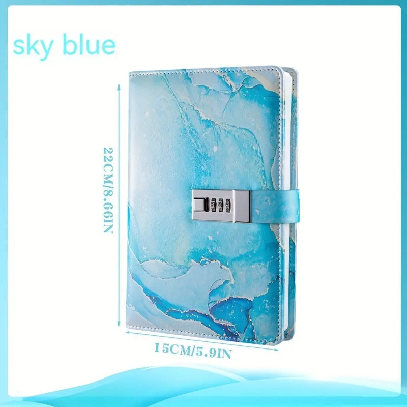 A5 Lockable Fashion Password Journal - Creative Student Notebook - ZOOMNSTORE