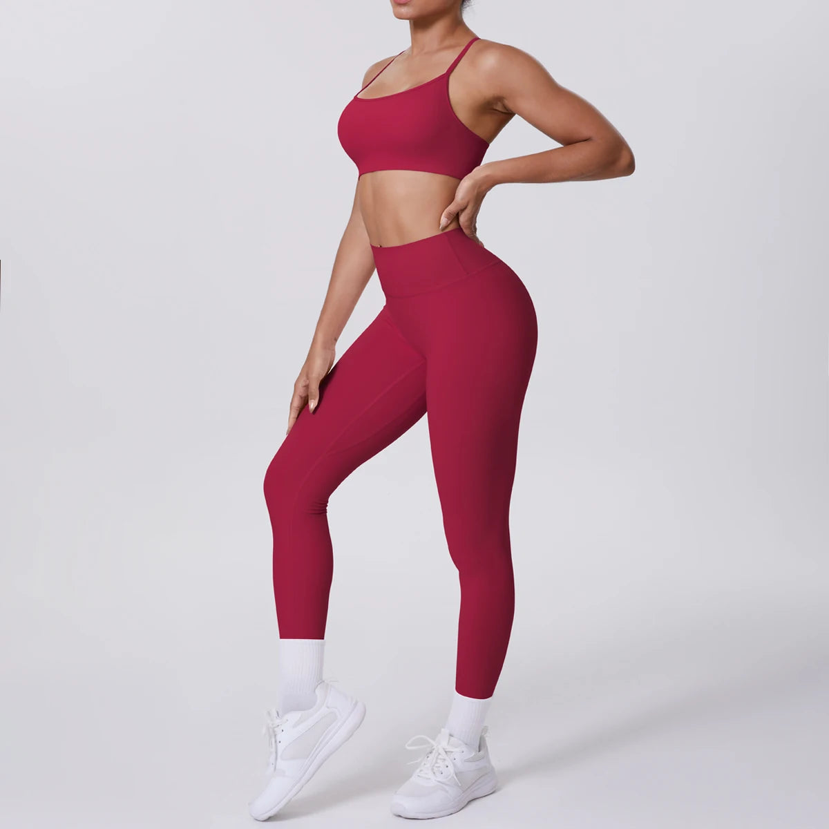 Women's Yoga Suit – Seamless Sports Bra & High Waist Leggings | Breathable Quick Dry Activewear