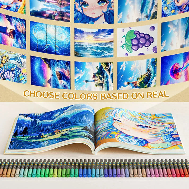 ENMY Acrylic Paint Markers Pen Soft Head Direct Liquid Graffiti Painting QuickDry Pigments Art Supplies for Felt - ZOOMNSTORE