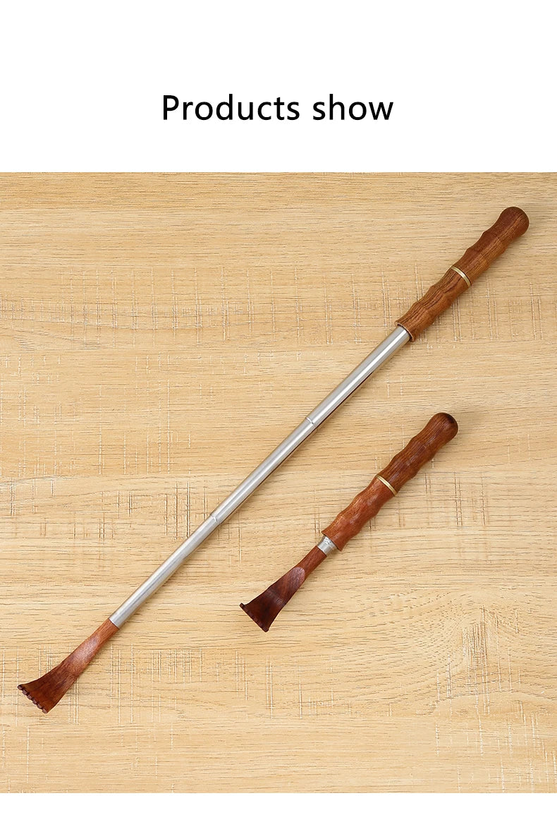 Adjustable Back Scratcher - Extendable Itch Remover & Wooden Claw Massager - ZOOMNSTORE