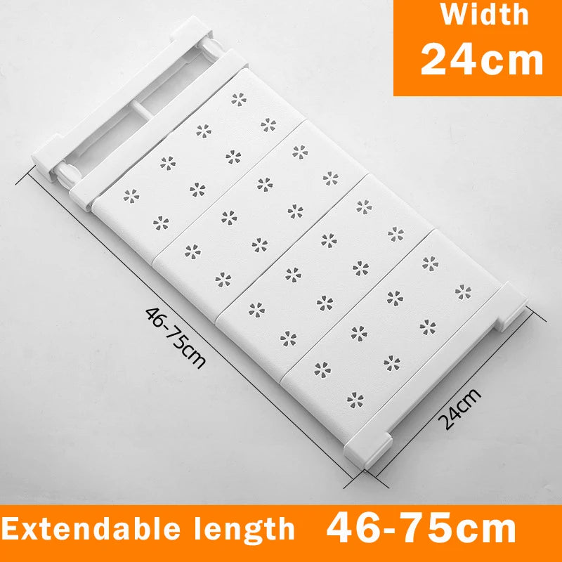 Adjustable Closet Organizer - Wall Mounted Rack With Strong Bearing Capacity - ZOOMNSTORE