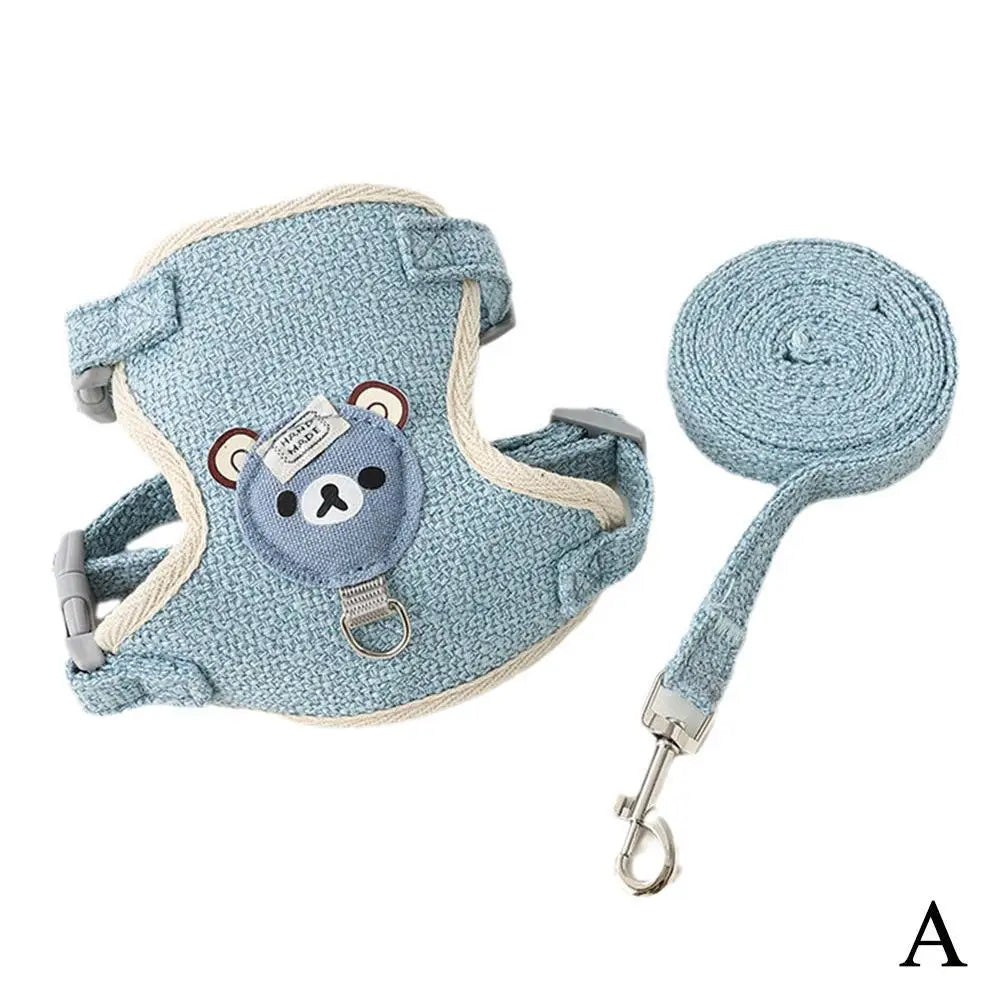 Adjustable Pet Harness Leash - Breathable Vest for Small Dogs and Cats - ZOOMNSTORE