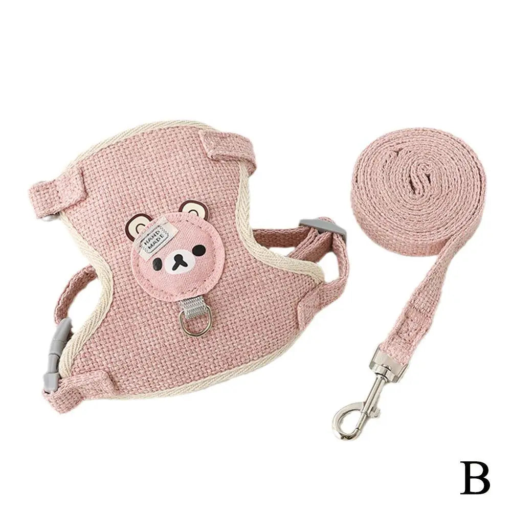 Adjustable Pet Harness Leash - Breathable Vest for Small Dogs and Cats - ZOOMNSTORE