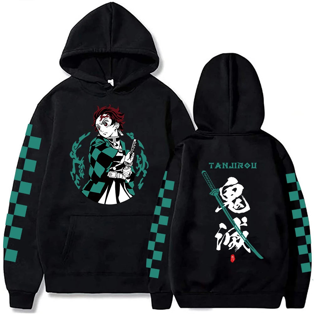 Akaza Hoodie - Mens Anime Graphic Pullover Sweatshirt - ZOOMNSTORE