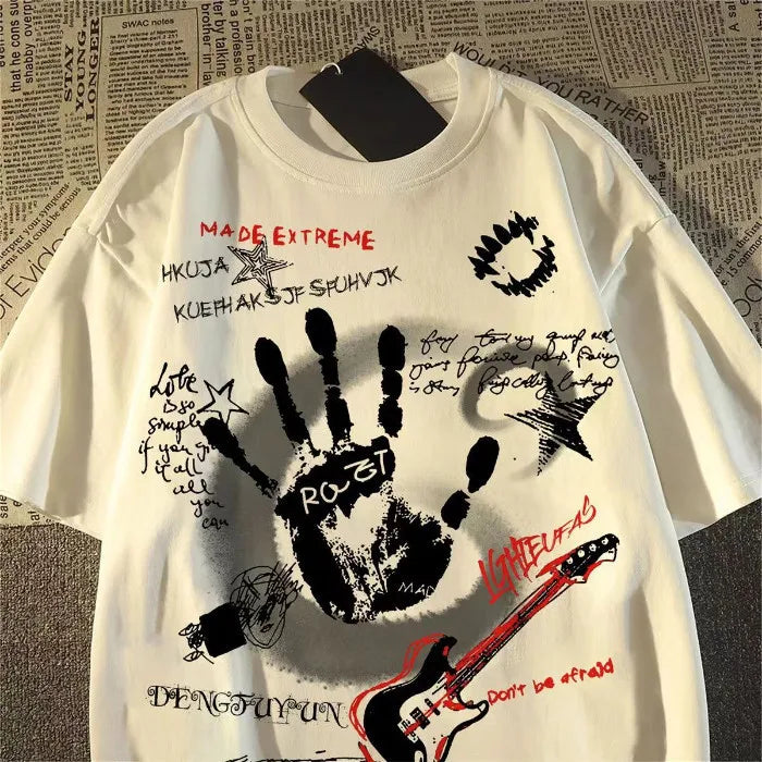 American Vintage Round Neck T-Shirt - Unisex Short Sleeve Summer Top - ZOOMNSTORE