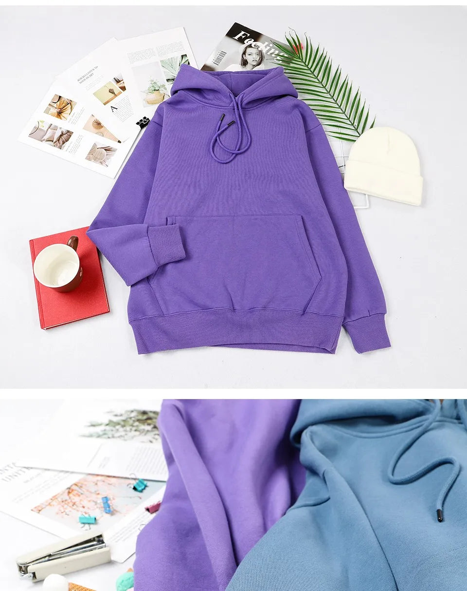 Angel Wings Printed Hoodie - Womens Warm Casual Hoody - ZOOMNSTORE