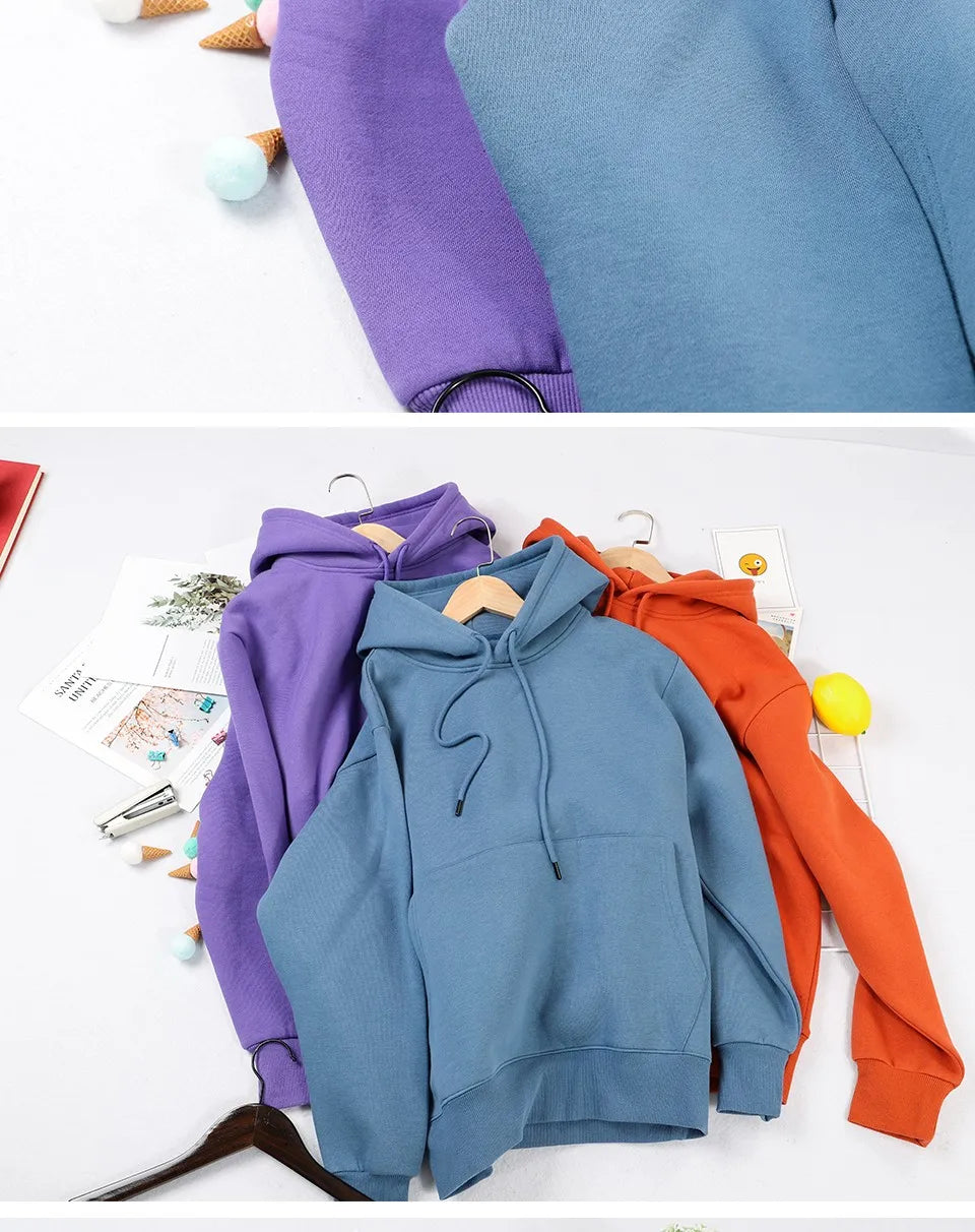 Angel Wings Printed Hoodie - Womens Warm Casual Hoody - ZOOMNSTORE