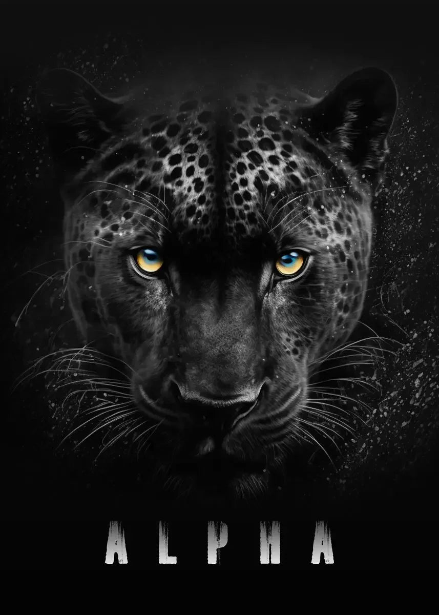 Animal Motivational Wall Art - Lion Wolf Leopard Canvas Prints for Home Office Decor - ZOOMNSTORE